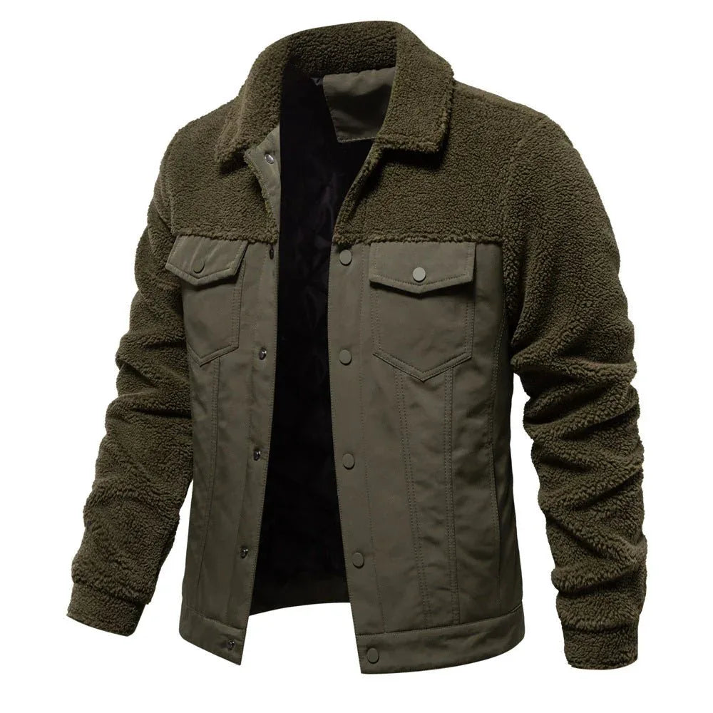 Men's Fleece Jacket Fashionable Winter & Autumn Coat