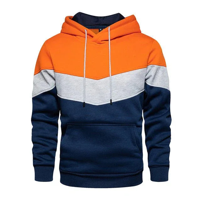 Men's Patchwork Casual Loose Fit Hoodies