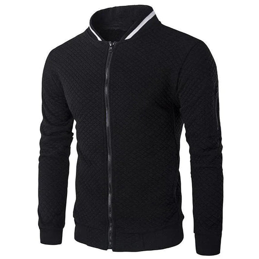 Men's Zipper Mock Neck Sweater