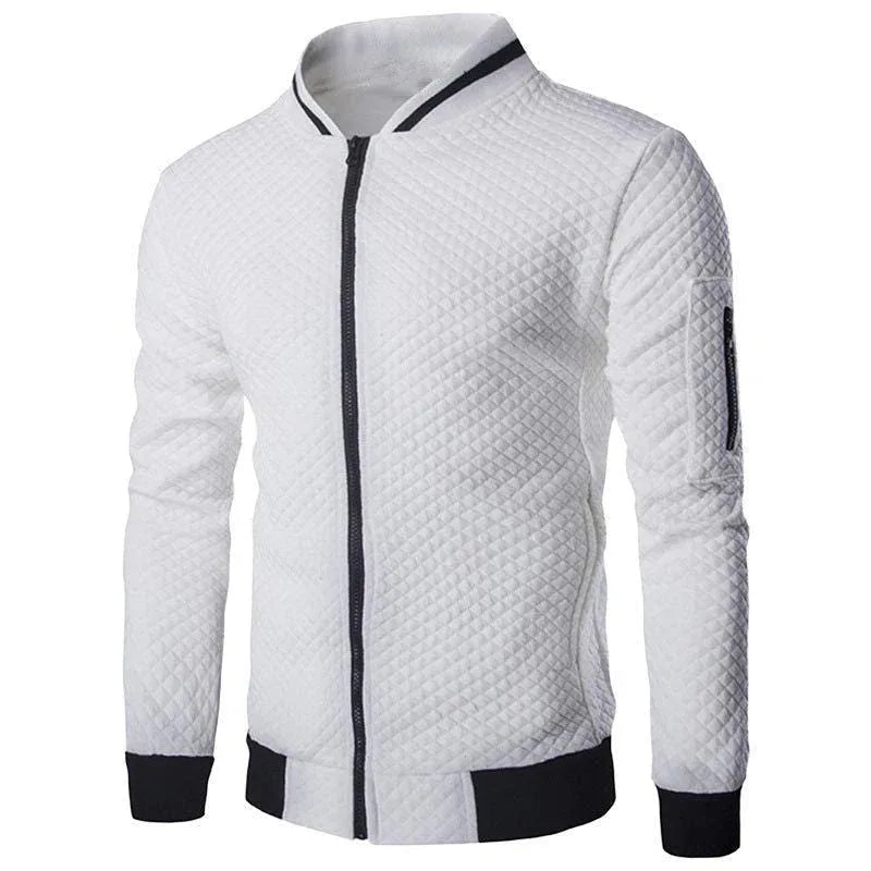 Men's Zipper Mock Neck Sweater