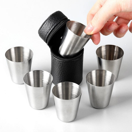 Metall-Shotglas