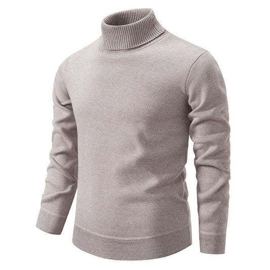 Thick Warm Knitted Turtleneck Sweater For Men