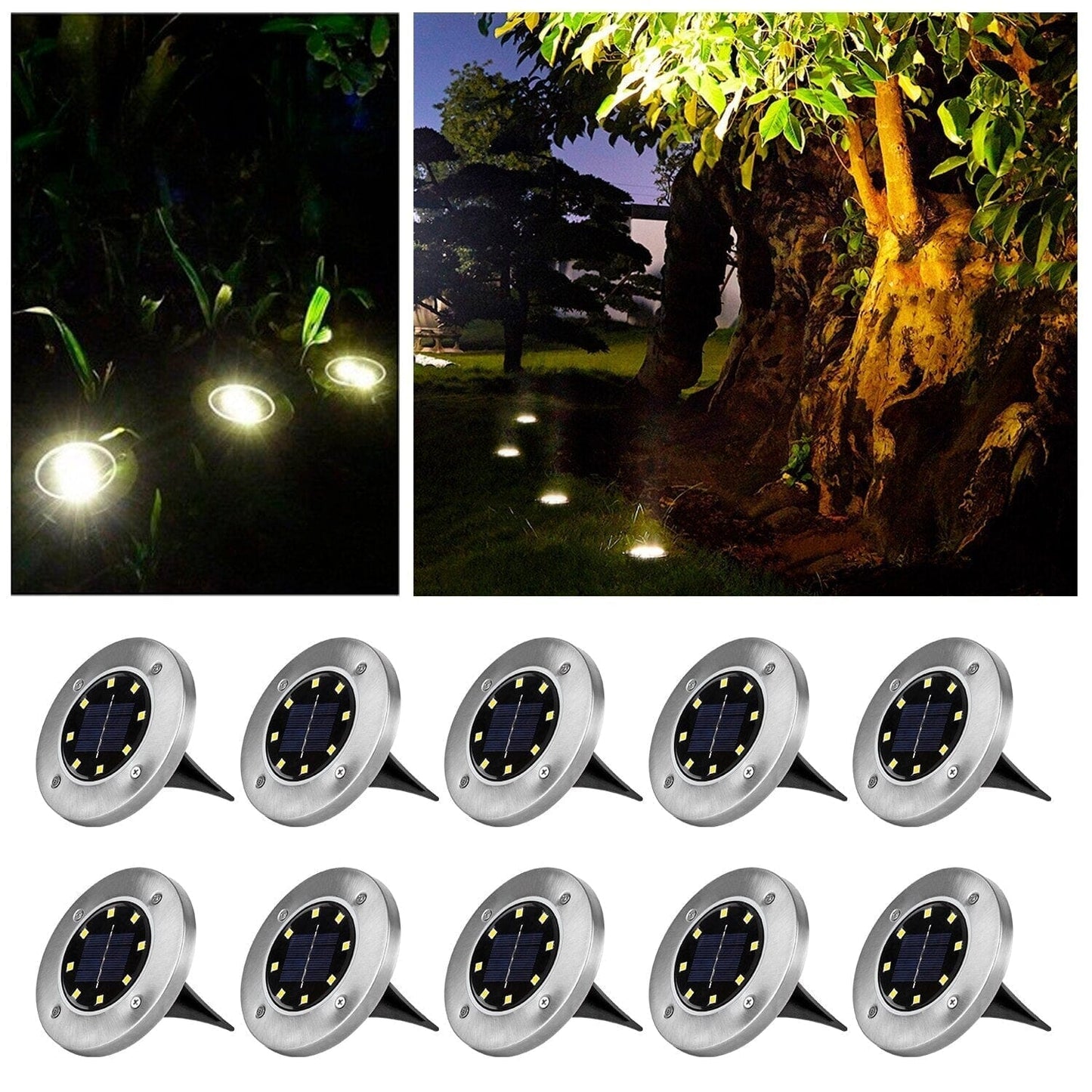 Trådlösa LED-solcellsträdgårdslampor - Skapa den perfekta atmosfären i din trädgård!