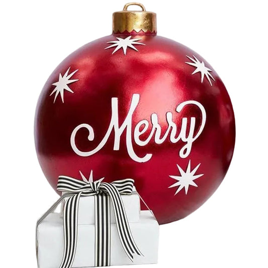 Aufblasbare riesige Weihnachtskugeln